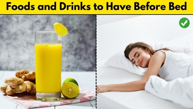 Foods and Drinks to Have Before Bed