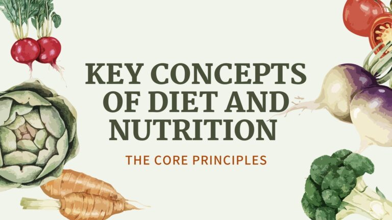 Key Concepts of Diet and Nutrition: The Core Principles